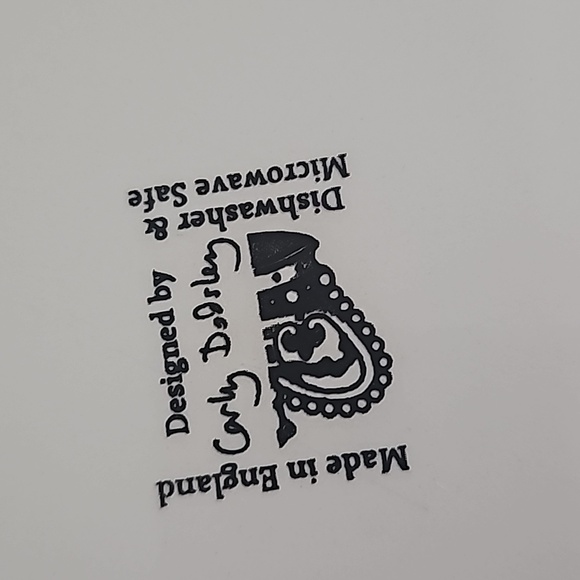 2 CARLY DODSLEY PEACOCK GARDEN CHOP PLATES 9' AND 11' MADE IN ENGLAND - Picture 2 of 9